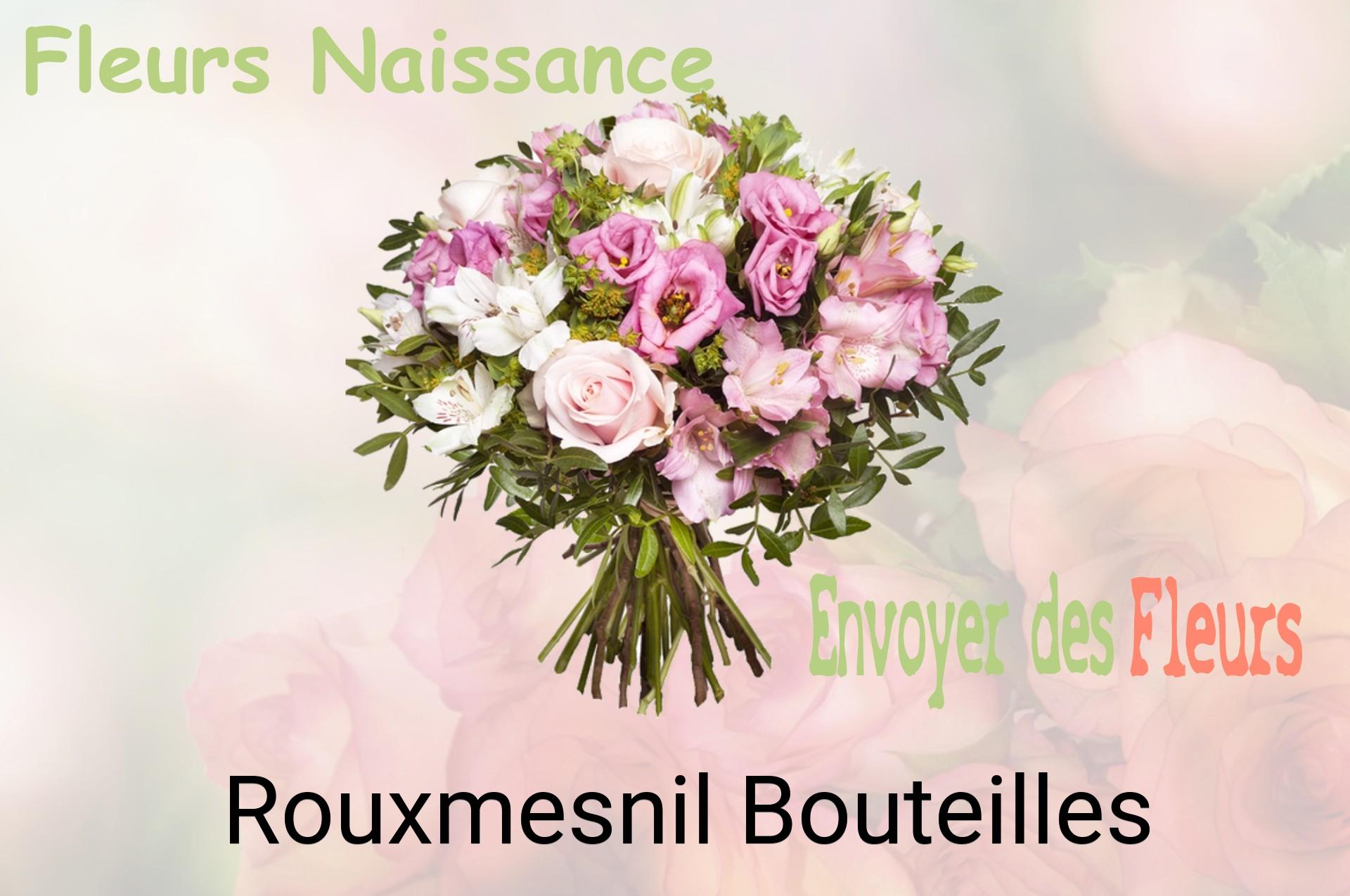 Bouquet de fleurs de naissance livré à Rouxmesnil-Bouteilles