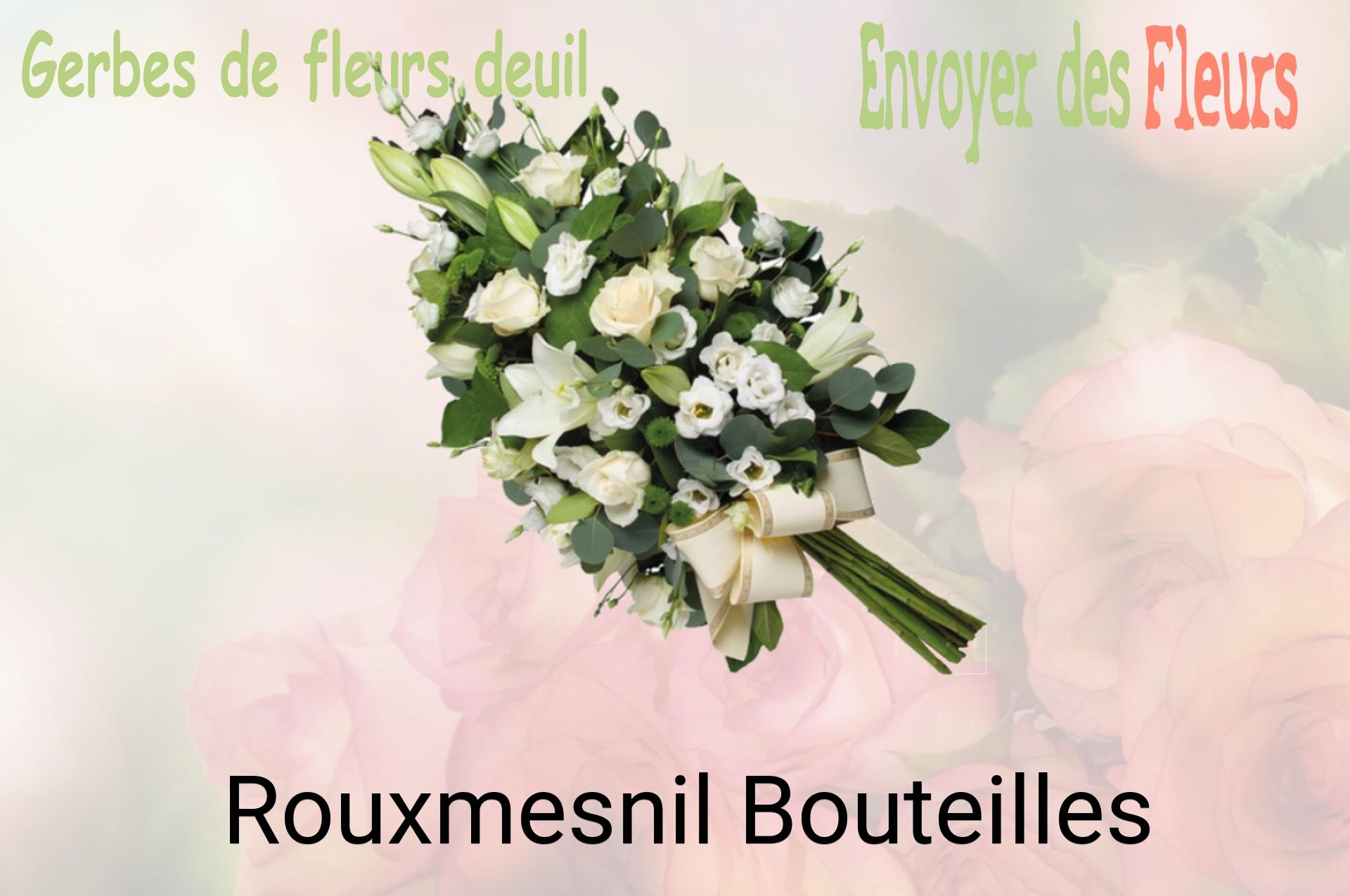 Gerbe de fleurs de deuil livrée à Rouxmesnil-Bouteilles